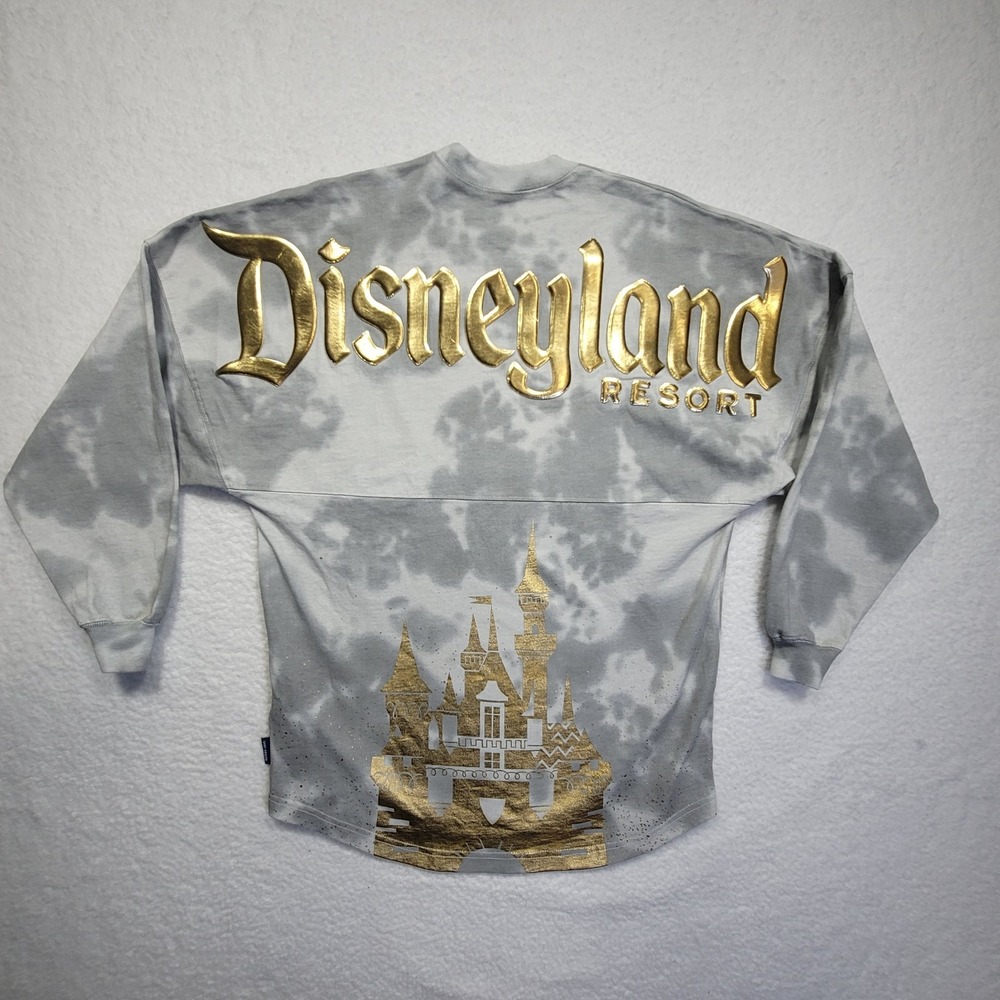 Disneyland Resort Spirit Jersey Sleeping Beauty Castle Gold Letters Size XS